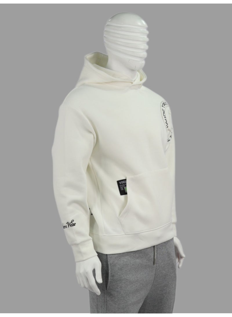 Red Planet The elegant hoodie: A work of art with distinctive details and exceptional comfort. Distinctive and sophisticated - White - Image 4